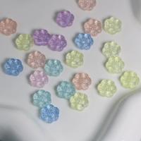 Grânulos de jóias de acrílico, acrilico, Flor, DIY, cores misturadas, 12.50x4mm, Aprox 1130PCs/Bag, vendido por Bag