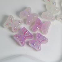 Mixed Acrylic Beads Bowknot DIY & luminated mixed colors 20mm Approx Sold By Bag