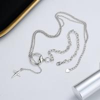 925 Sterling Silver Necklaces with 1.97inch extender chain Antique finish fashion jewelry & for woman nickel lead & cadmium free Length Approx 15.75 Inch Sold By PC