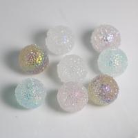 Akryl Bead, Rund, DIY, blandade färger, 19mm, Ca 100PC/Bag, Säljs av Bag