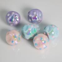 アクリル ジュエリー ビーズ, DIY & ルミナス & エナメル, 無色, 16mm, 約 100パソコン/バッグ, 売り手 バッグ