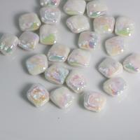 Granos de acrílico de la joyería, Bricolaje, Blanco, 14mm, aproximado 100PCs/Bolsa, Vendido por Bolsa