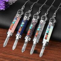 Gemstone Pendants Jewelry with Zinc Alloy Sold By PC