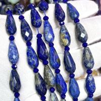 Natural Lapis Lazuli Beads Teardrop DIY & faceted dark blue Sold Per Approx 39 cm Strand