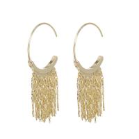 Fashion Fringe Boucles d'oreilles, alliage de zinc, Placage, bijoux de mode & pour femme, plus de couleurs à choisir, 20x42mm, Vendu par paire