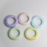 Acryl Linking Ring, Donut, DIY & luminated, meer kleuren voor de keuze, 34mm, Binnendiameter:Ca 20mm, Ca 100pC's/Bag, Verkocht door Bag