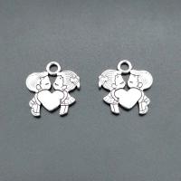 Zinc Alloy Pendants antique silver color plated vintage & DIY nickel lead & cadmium free Approx Sold By Bag