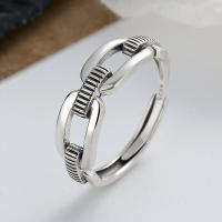 925 Sterling Silver Finger Rings Antique finish fashion jewelry & for woman & hollow nickel lead & cadmium free Sold By PC