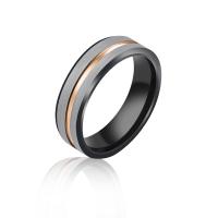 Titantium Steel Finger Ring, Titanium Steel, csiszolt, divat ékszerek & különböző méretű a választás & az ember, 8mm, Által értékesített PC