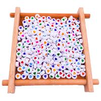 Grânulos acrílicos de cor sólida, acrilico, Roda plana, DIY & esmalte, Mais cores pare escolha, 4x7mm, Aprox 3600PCs/Bag, vendido por Bag