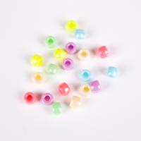 Perles en plastique, polystyrène, Plat rond, moulage par injection, DIY & normes différentes pour le choix, couleurs mélangées, Vendu par sac