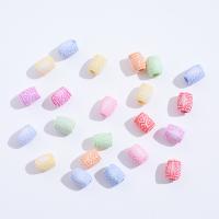 プラスチックビーズ, プラスチック, ドラム形, DIY, ミックスカラー, 12x14mm, 約 1750パソコン/バッグ, 売り手 バッグ