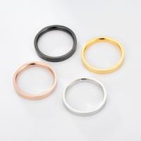 Bague en acier inoxydable, Acier inoxydable 304, 4 pièces & unisexe & normes différentes pour le choix, protéger l'environnement, sans nickel, plomb et cadmium, 2x6mm, Vendu par fixé