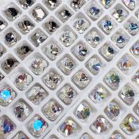 3D Nail Art Decoratie, Glas, Plein, DIY, meer kleuren voor de keuze, 8x8mm, 84pC's/Lot, Verkocht door Lot