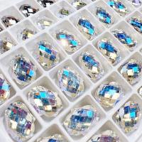 3D Nail Art Decoratie, Glas, DIY, meer kleuren voor de keuze, 14x18mm, 28pC's/Lot, Verkocht door Lot