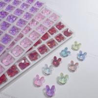 3D Nail Art Dekoration, Glas, Hase, DIY, keine, 10x11mm, 45PCs/Menge, verkauft von Menge