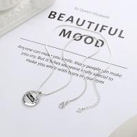 925 Sterling Silver Necklaces with 1.97inch extender chain Antique finish fashion jewelry & for woman nickel lead & cadmium free Length Approx 15.74 Inch Sold By PC