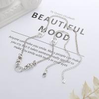 925 Sterling Silver Necklaces with 1.97inch extender chain Antique finish fashion jewelry & for woman nickel lead & cadmium free Length Approx 15.74 Inch Sold By PC