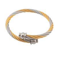 Rozsdamentes acél bangle, 304 rozsdamentes acél, divat ékszerek & egynemű, 64*9*5mm, Által értékesített PC