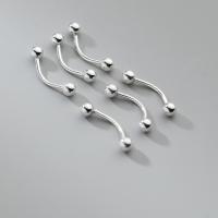 Fashion Personlighet Body Piercing Smycken Och Tillbehör, 925 Sterling Silver, polerad, Unisex, silver, 16mm, Säljs av Par