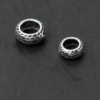 925 Sterling Silver Spacer Perla, možete DIY & različite veličine za izbor, srebro, Prodano By PC