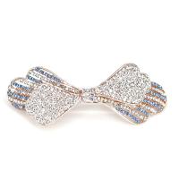 Zinc Alloy Hair Clip trekken lente, Strik, plated, Koreaanse stijl & verschillende stijlen voor de keuze & voor vrouw & met strass, 80x35mm, Verkocht door PC