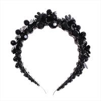 Krystal Hair Band, med Zinc Alloy, Flower, forgyldt, Koreansk stil & forskellige stilarter for valg & for kvinde, 130mm, Solgt af PC