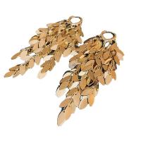 Prás Tassel Earring, plátáilte, jewelry faisin & do bhean, dathanna níos mó le haghaidh rogha, 27x94mm, Díolta De réir Péire