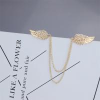 Zinc Alloy Brooches Unisex & with rhinestone nickel lead & cadmium free 4.7cmu00d71.8cm 10cm 13cm Sold By PC