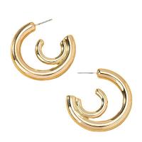 Zinc Alloy Stud Earring plated fashion jewelry & for woman nickel lead & cadmium free Sold By Pair