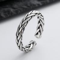 Sterling Silver smycken finger ring, 925 sterling silver, mode smycken & för kvinna, nickel, bly och kadmium gratis, 4mm, Säljs av PC