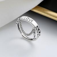 Sterling Silver smycken finger ring, 925 sterling silver, mode smycken & för kvinna, nickel, bly och kadmium gratis, 4mm, Säljs av PC