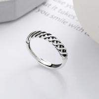 Sterling Silver smycken finger ring, 925 sterling silver, mode smycken & för kvinna, nickel, bly och kadmium gratis, Säljs av PC