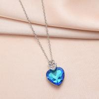 Zinc Alloy Jewelry Necklace fashion jewelry & micro pave cubic zirconia nickel lead & cadmium free Sold By PC