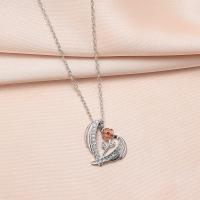 Zinc Alloy Jewelry Necklace fashion jewelry & with rhinestone nickel lead & cadmium free Length Approx 50 cm Sold By PC