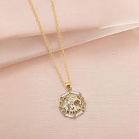 Zinc Alloy Jewelry Necklace fashion jewelry & with rhinestone nickel lead & cadmium free Length Approx 50 cm Sold By PC