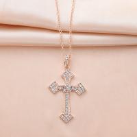 Zinc Alloy Jewelry Necklace fashion jewelry & Unisex & with rhinestone nickel lead & cadmium free 50cm Sold By PC