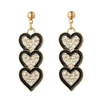 Zinc Alloy Smykker Set, Heart, forgyldt, forskellige stilarter for valg & for kvinde & emalje & med rhinestone, Solgt af PC