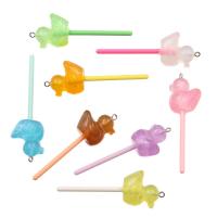 Resin Pendant Lollipop cute & DIY & luminated Approx Sold By Bag