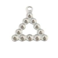 Bijoux pendentifs en acier inoxydable , Acier inoxydable 304, triangle, bijoux de mode & unisexe, couleur originale, 14x12x1mm, Trou:Environ 1mm, Vendu par PC