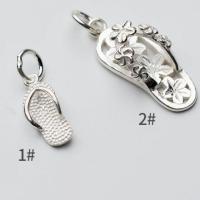 925 Sterling zilveren hanger, Slipper, plated, DIY & verschillende stijlen voor de keuze, zilver, Verkocht door PC