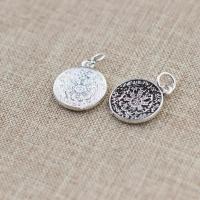 925 Sterling Silver κρεμαστό κόσμημα, επιχρυσωμένο, DIY, περισσότερα χρώματα για την επιλογή, 17x14x1.80mm, Sold Με PC