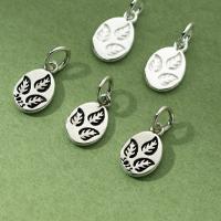 925 Sterling Silver κρεμαστό κόσμημα, DIY, περισσότερα χρώματα για την επιλογή, 12x8x1.40mm, Sold Με PC