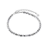 Sterling Silver Βραχιόλια, 925 Sterling Silver, με 5CM επεκτατικού αλυσίδας, επιχρυσωμένο, για τη γυναίκα, ασήμι, Μήκος Περίπου 20.5 cm, Sold Με PC