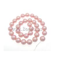 Perline conchiglia mari del sud, Cerchio, rosa, 12mm, Foro:Appross. 0.5mm, 33PC/filo, Venduto per 16 pollice filo