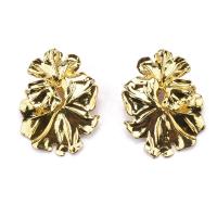 Lo zinco in lega Stud Earring, lega in zinco, Fiore, placcato, gioielli di moda & per la donna, nessuno, 45x58mm, Venduto da coppia