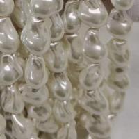 Χάντρες South Sea Shell, Shell Pearl, Μπαρόκ, DIY & διαφορετικό μέγεθος για την επιλογή, λευκό, Sold Per Περίπου 16 inch Strand