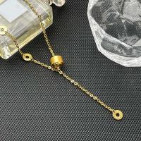 Collier d'acier titane, avec 5cm chaînes de rallonge, vernis au four, bijoux de mode & pour femme, doré, protéger l'environnement, sans nickel, plomb et cadmium, Longueur Environ 45 cm, Vendu par PC