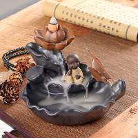 Backflow Incense Burner Porcelain handmade for home and office & durable & multifunctional Sold By PC