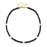 Quartzo natural colar, with Pérolas de água doce & liga de zinco, with 5cm extender chain, cromado de cor dourada, estilo folk & para mulher, Mais cores pare escolha, comprimento Aprox 45 cm, vendido por PC